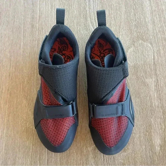 Nike SuperRep Women’s Cycle Shoes Sneakers Black Hyper Crimson 7.5 EUC - Picture 5 of 11